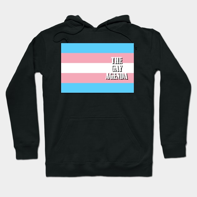 The Gay Agenda - Transgender Flag Hoodie by incloudines